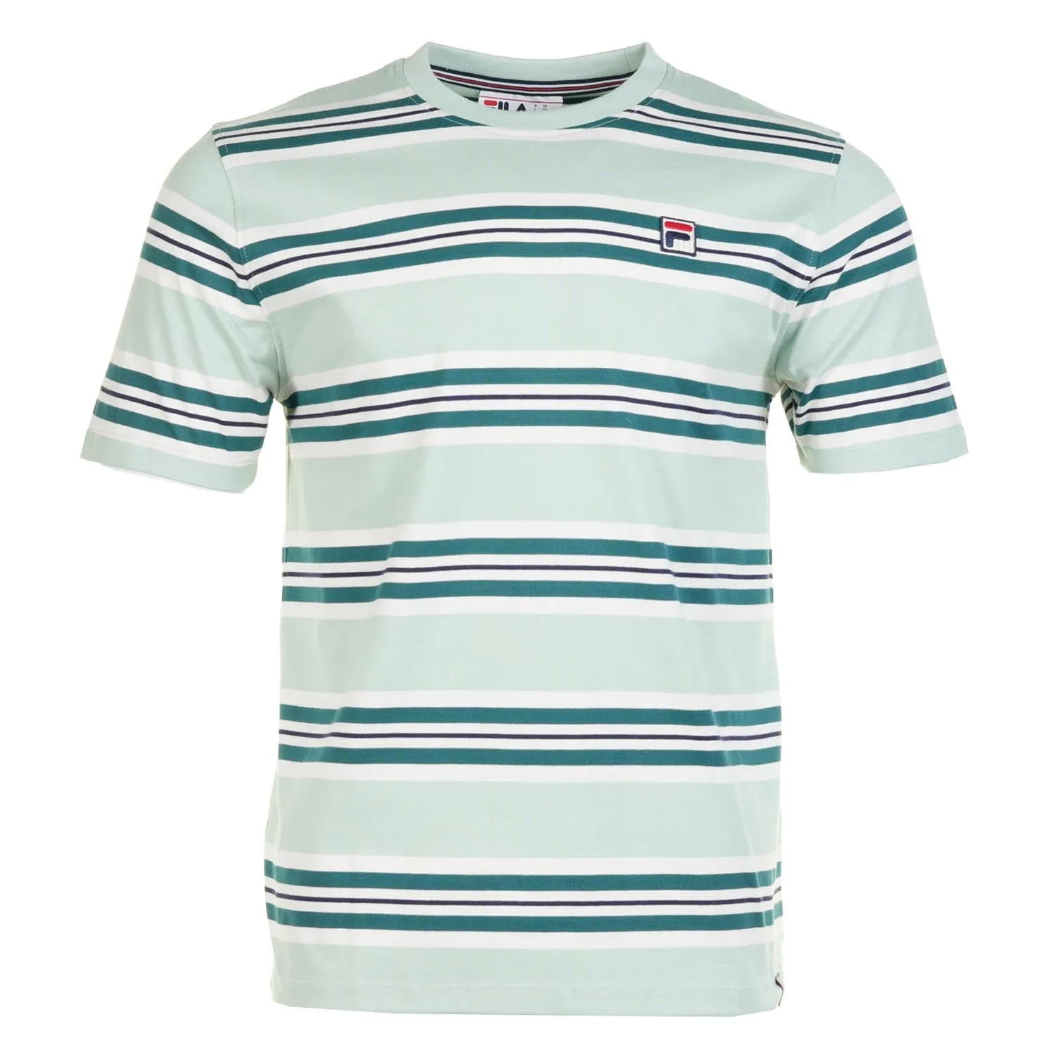 Cesare Yarn Dye Stripe Tee Surf Spray sold by RAGAZZI