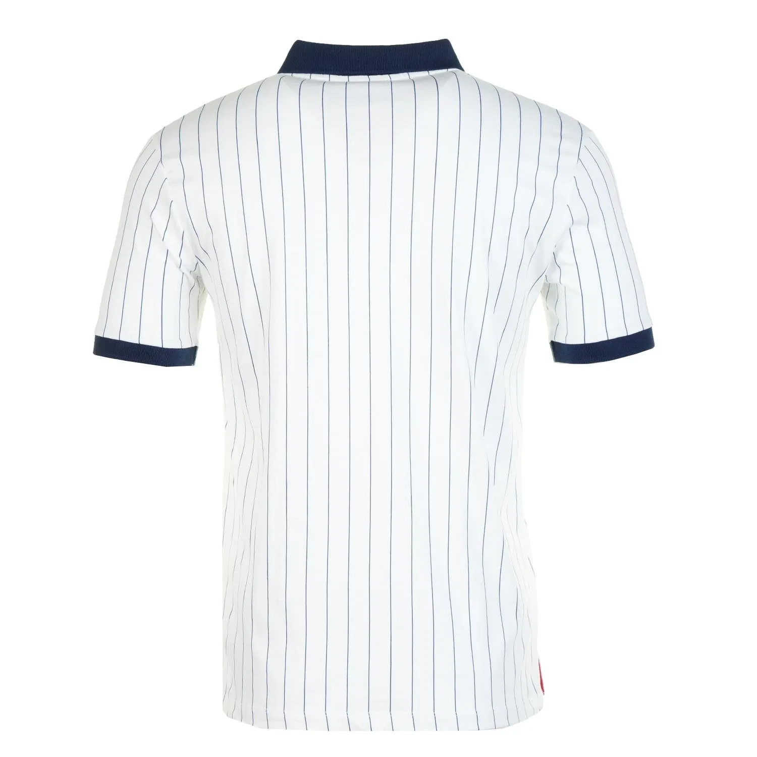 BB1 Classic Vintage Striped Polo Shirt White Navy Red sold by RAGAZZI product image thumbnail 2