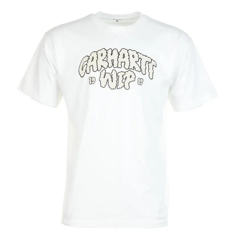 Short Sleeve Cloud Script T Shirt White sold by RAGAZZI