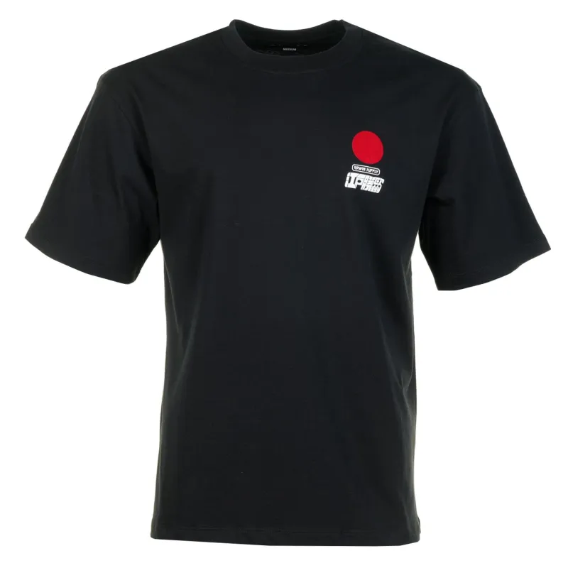 Sun Short Sleeve T Shirt Black made by Edwin