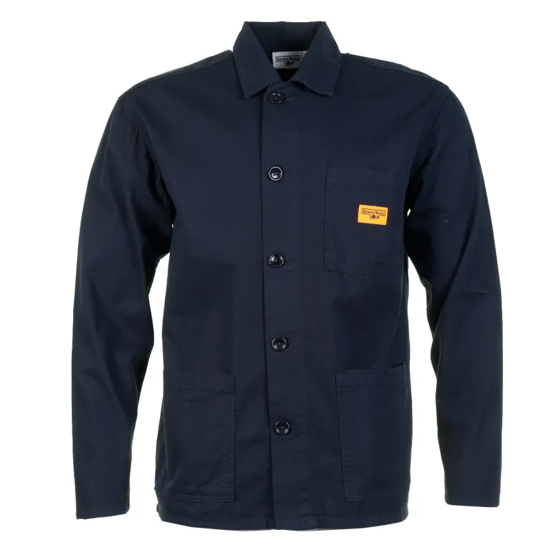 Twill Chore Shirt Dark Navy made by Service Works
