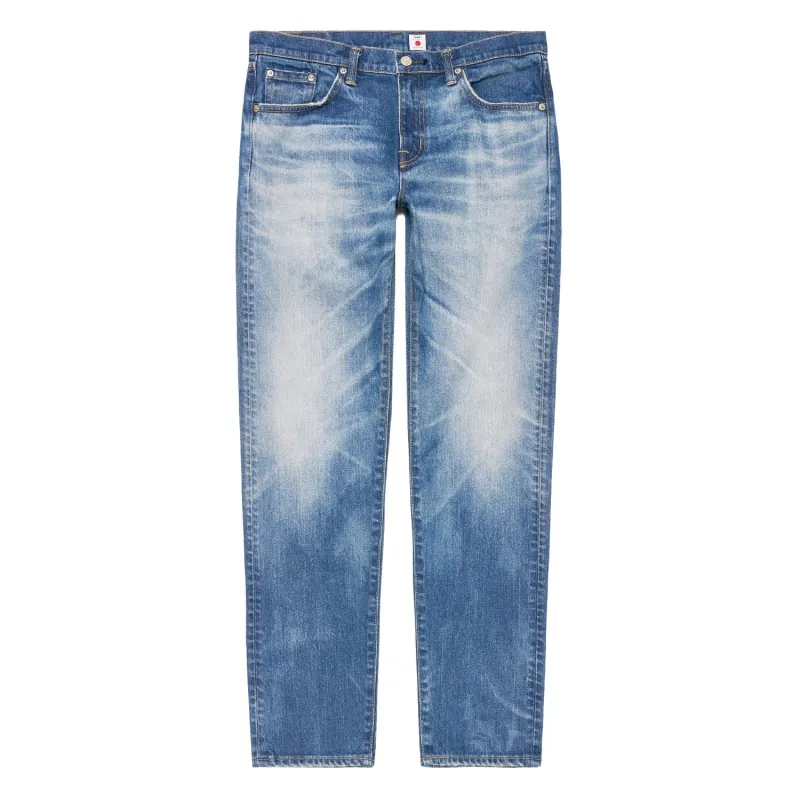 Regular Tapered Jeans Kaihara Stretch 017J Blue Mid Dark Used made by Edwin