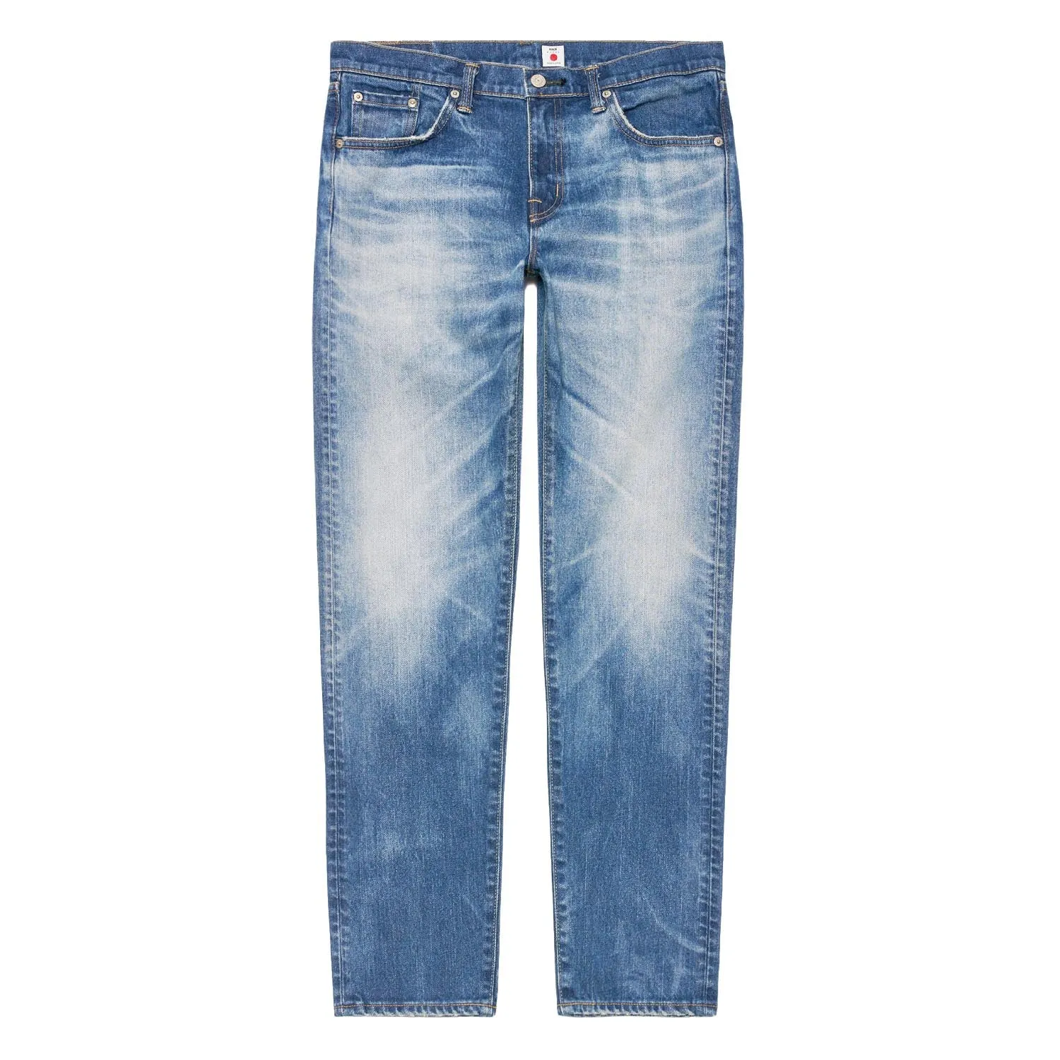 Regular Tapered Jeans Kaihara Stretch 017J Blue Mid Dark Used sold by RAGAZZI