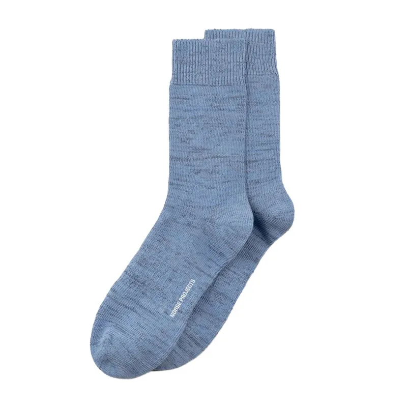Bykle Heavy Cotton Twist Sock Bel Air Blue sold by RAGAZZI