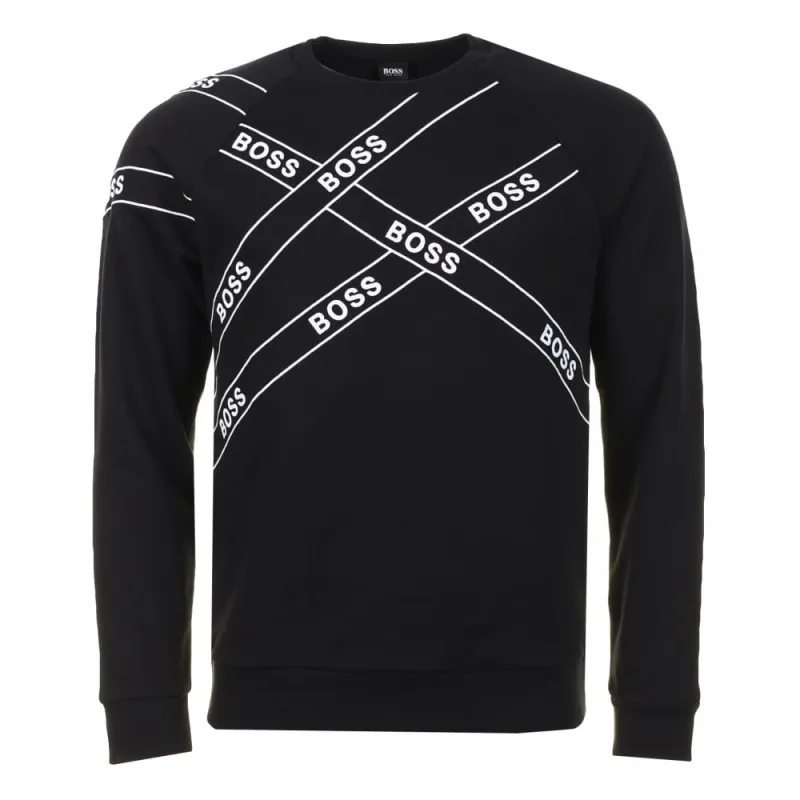 Casual Wrapped Sweatshirt Black made by Hugo Boss