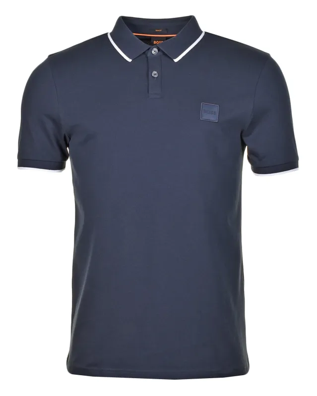 Passertip Short Sleeve Polo Shirt Dark Blue made by Hugo Boss