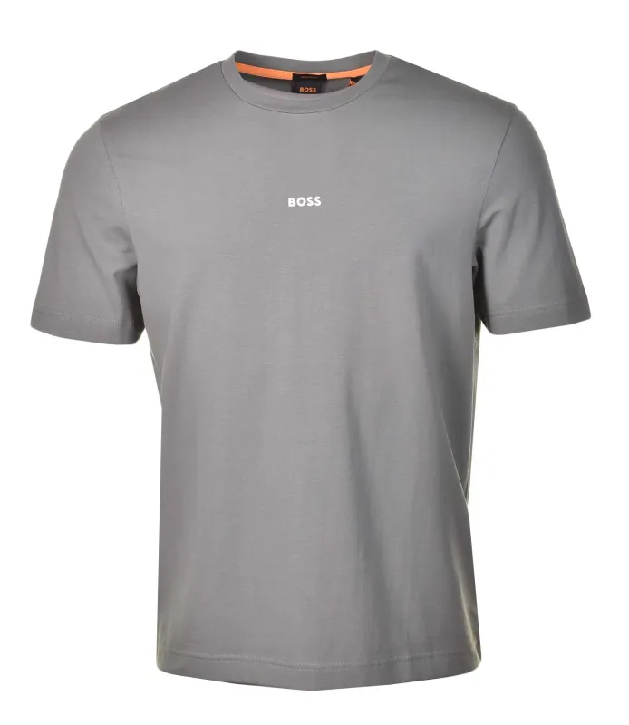 T Chup Short Sleeve T Shirt 076 Open Grey made by Hugo Boss