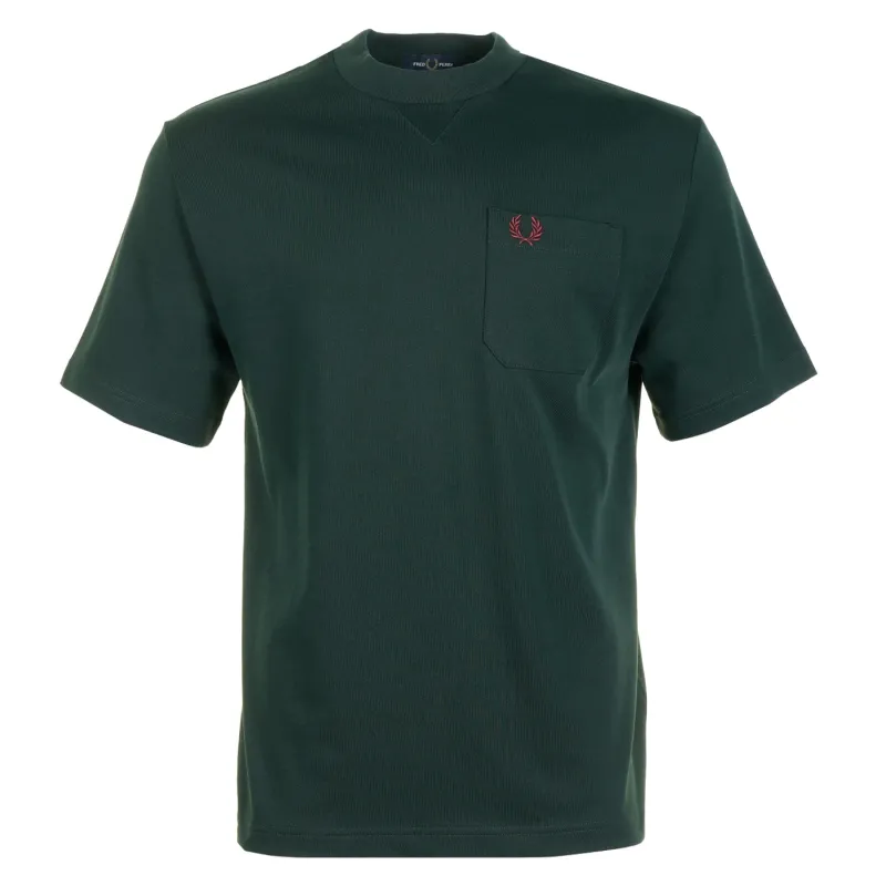 Pocket Detail Pique T Shirt Grassroots made by Fred Perry