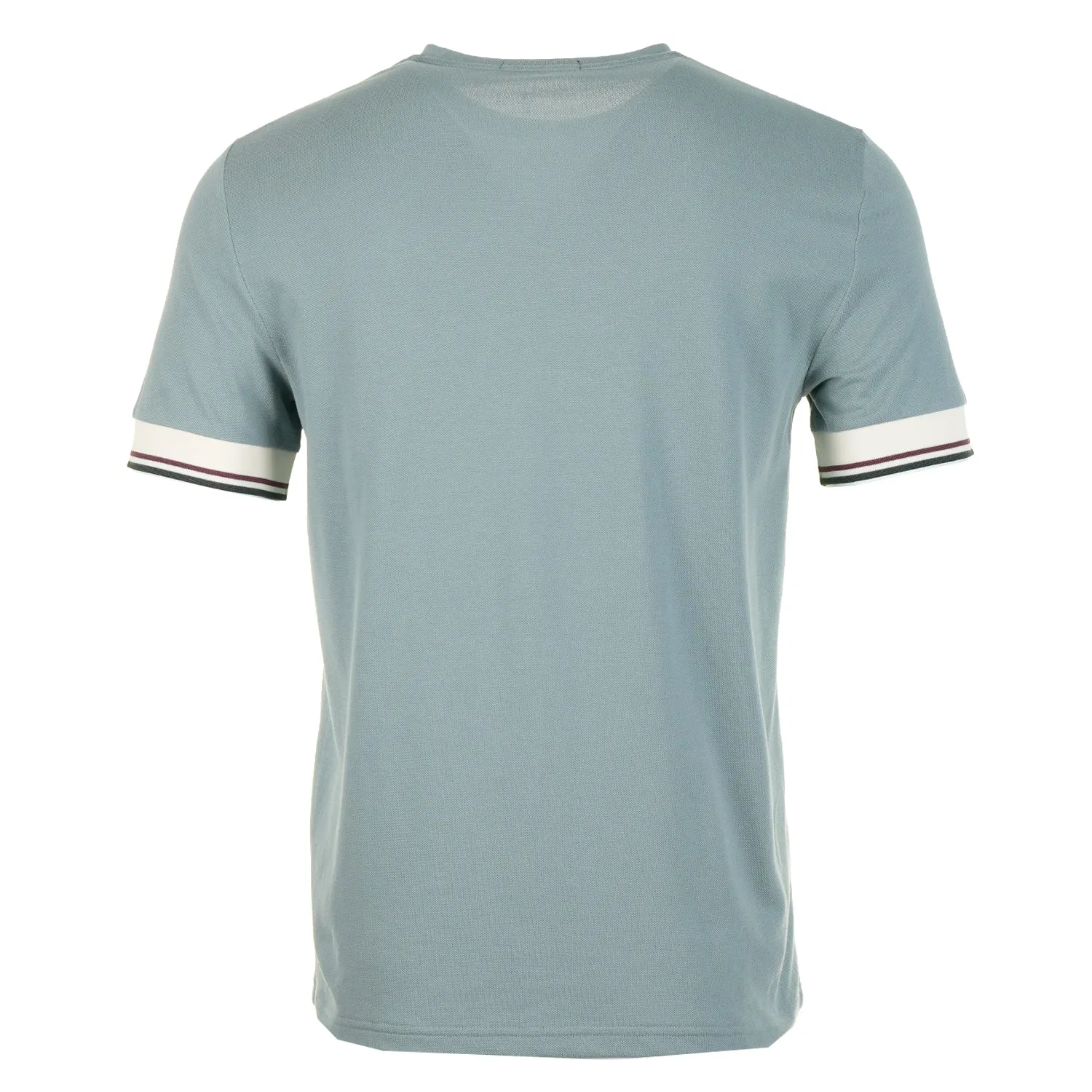 Tipped Cuff Pique T Shirt Stockport Blue sold by RAGAZZI product image thumbnail 2