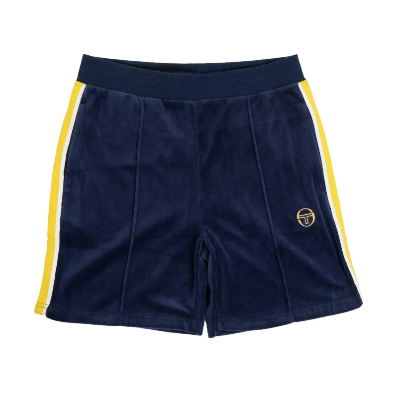 Monte Velour Shorts Maritime Blue / Mango Mint made by Sergio Tacchini