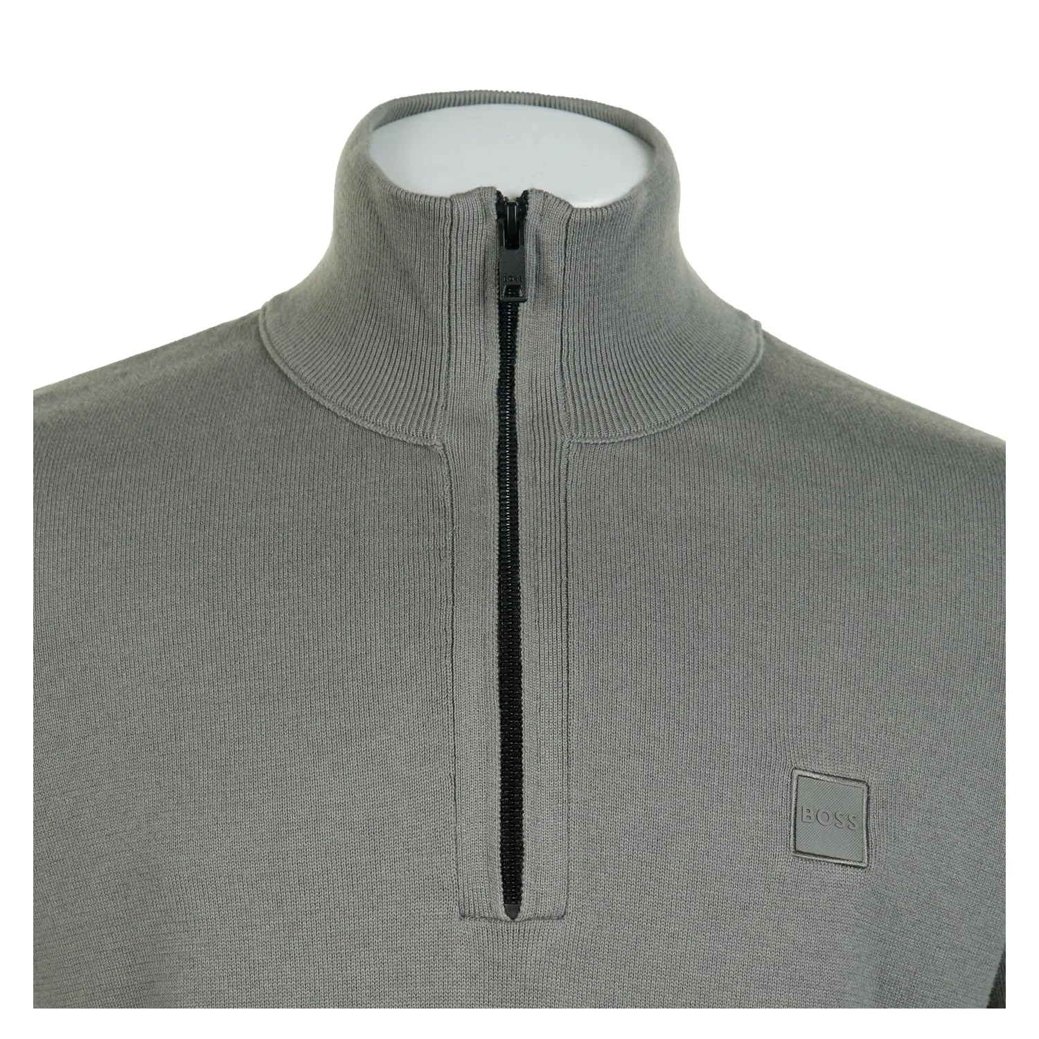 Kanobix Knitted Quarter Zip 076 Open Grey sold by RAGAZZI product image thumbnail 3