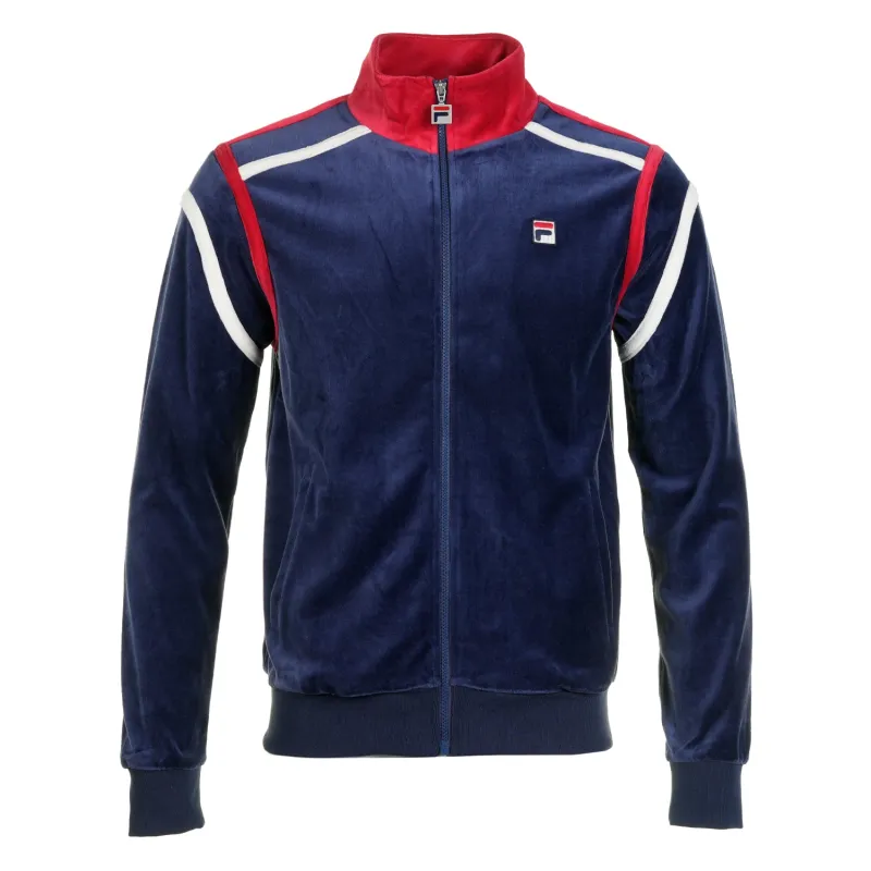 Gabriele Contrast Panel Track Top Fila Navy sold by RAGAZZI