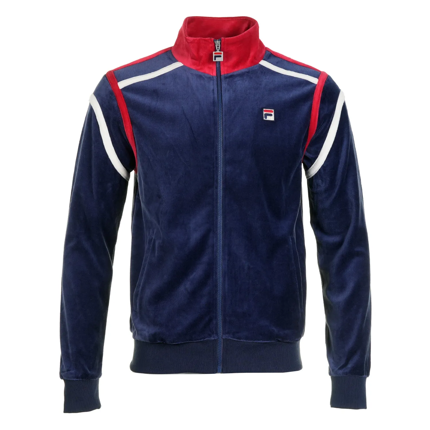 Gabriele Contrast Panel Track Top Fila Navy sold by RAGAZZI