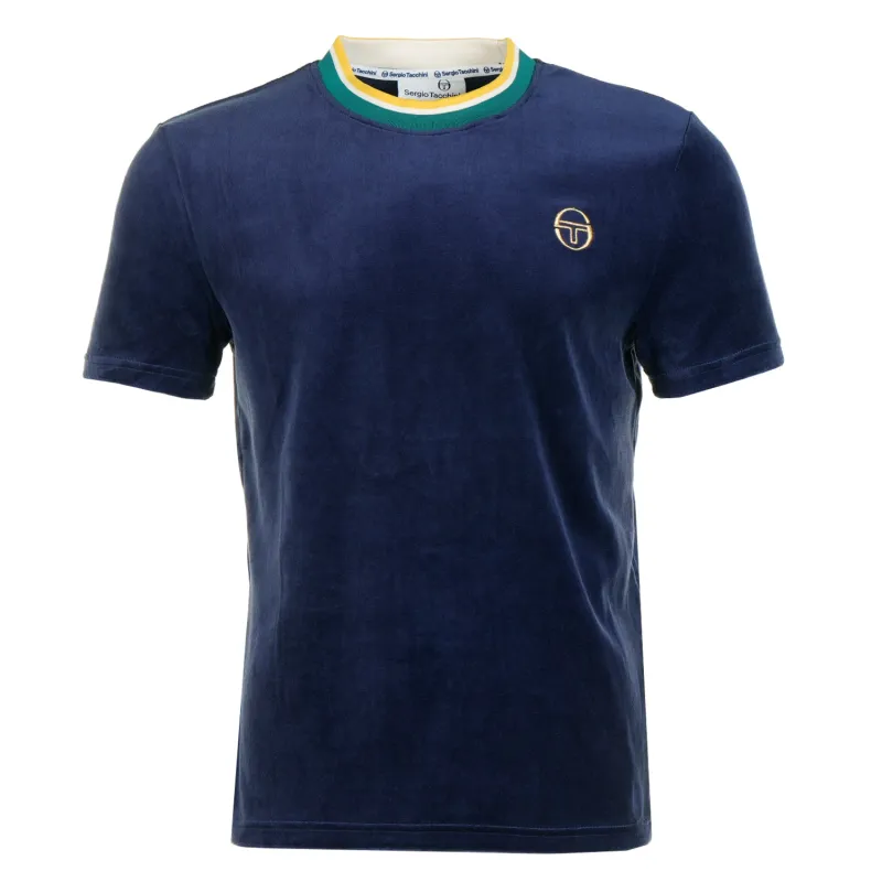 Monte Velour Tee Maritime Blue sold by RAGAZZI