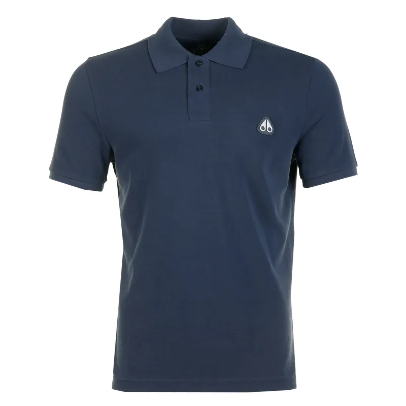 Everett Polo Shirt Navy made by Moose Knuckles