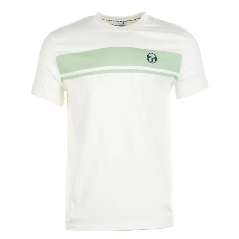Short Sleeve Master Tee Gardenia Quiet Green made by Sergio Tacchini