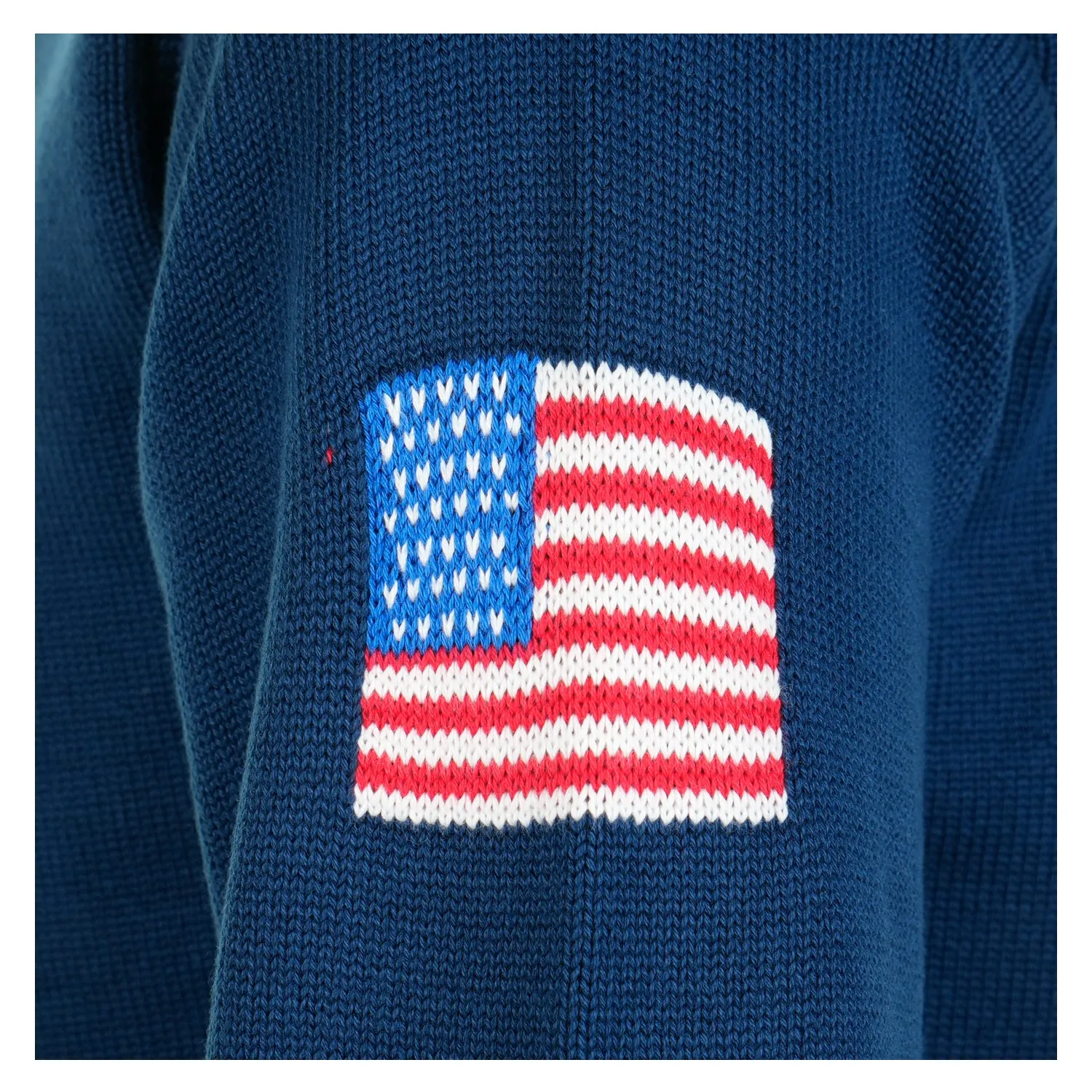 Bruce 7GG Front Logo Knit Sweatshirt Navy sold by RAGAZZI product image thumbnail 4