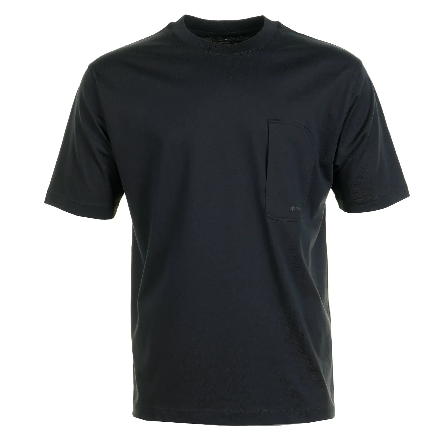 Mercerised Pocket T Shirt Black sold by RAGAZZI