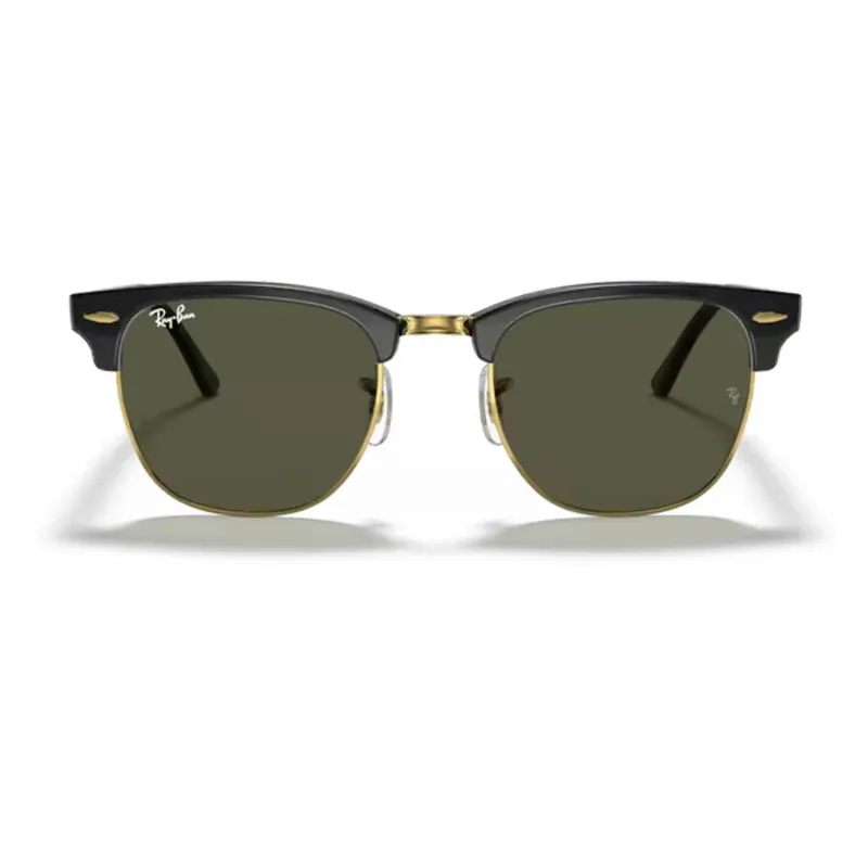 Clubmaster Polished Tortoise Gold / Green made by Ray-Ban