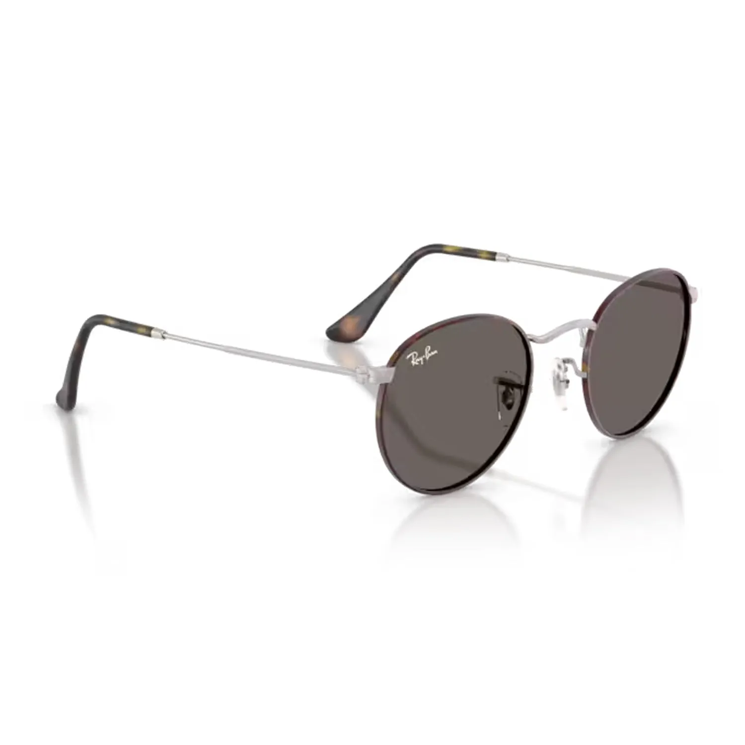Round Metal Matte Havana Matte Silver / Dark Grey sold by RAGAZZI product image thumbnail 3