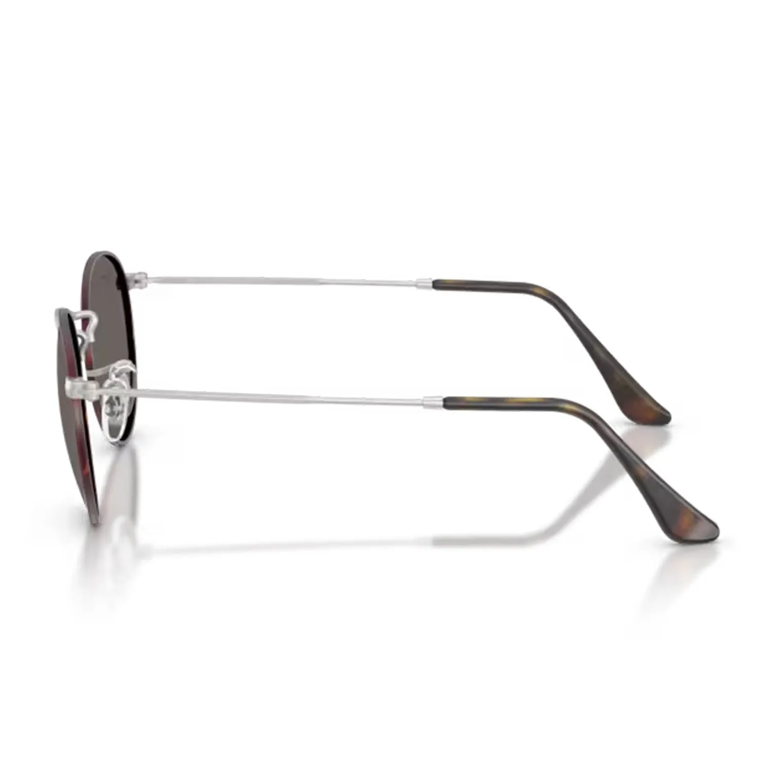 Round Metal Matte Havana Matte Silver / Dark Grey sold by RAGAZZI product image thumbnail 5