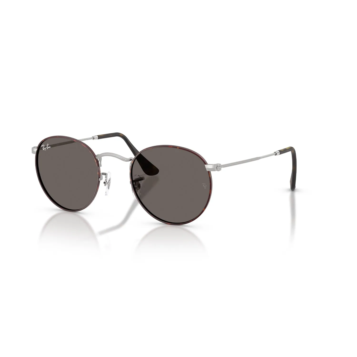 Round Metal Matte Havana Matte Silver / Dark Grey sold by RAGAZZI product image thumbnail 2