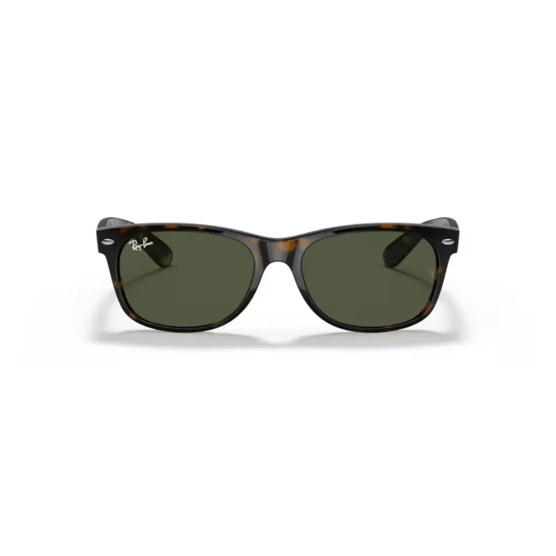 New Wayfarer Classic Sunglasses - Tortoise/Green made by Ray-Ban