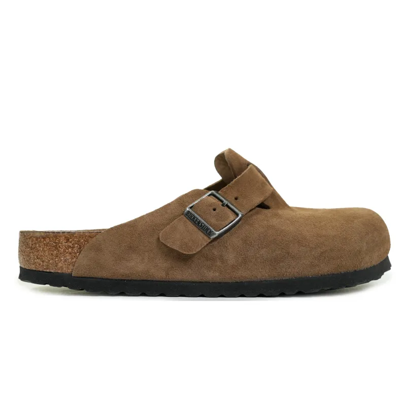 Boston Clogs BS Regular Fit Soft Footbed Suede Dark Tea Tonal made by Birkenstock