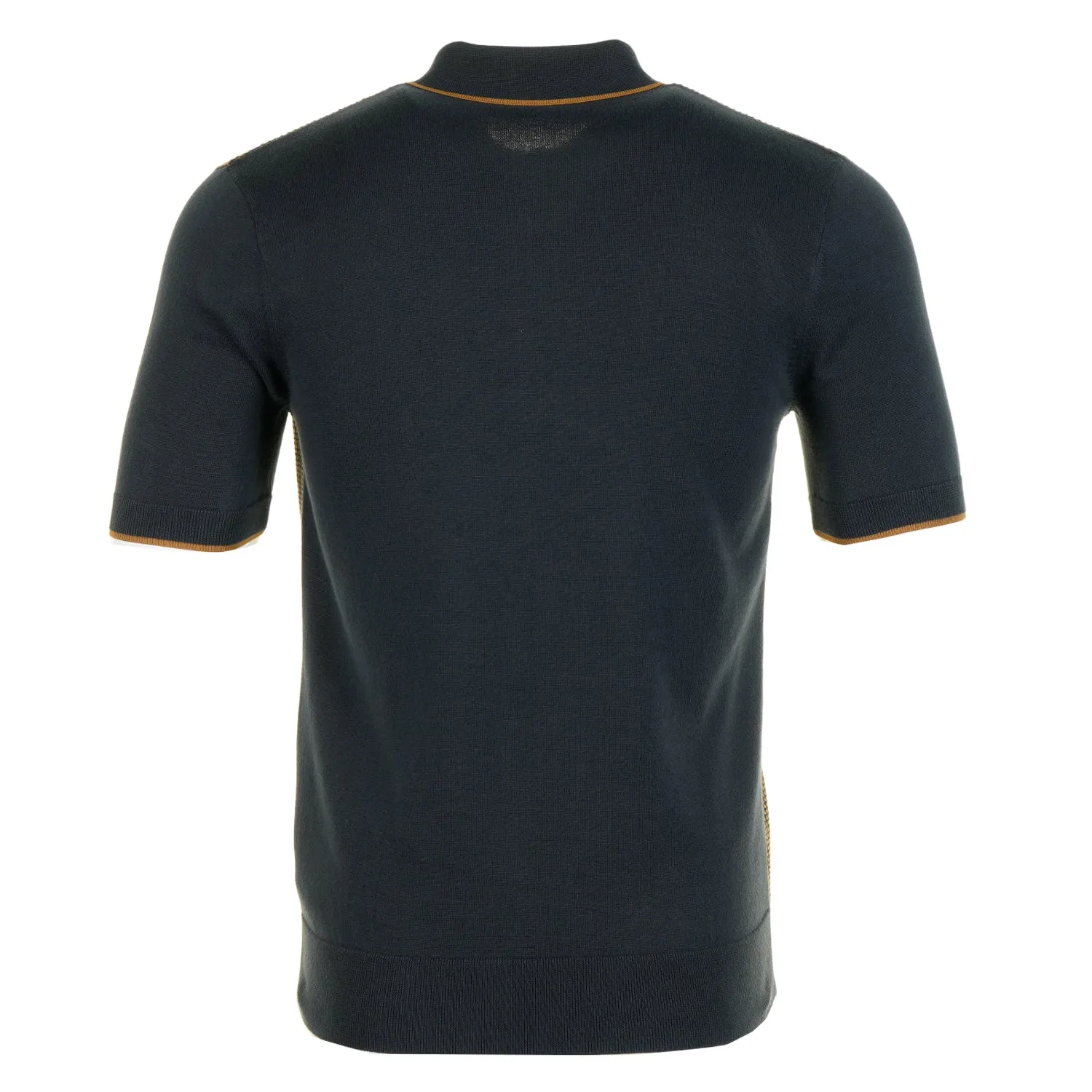 Tonic Waffle Knitted Polo Shirt Navy sold by RAGAZZI product image thumbnail 2