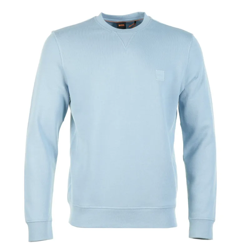Westart Sweatshirt 458 Light Pastel Blue made by BOSS ORANGE