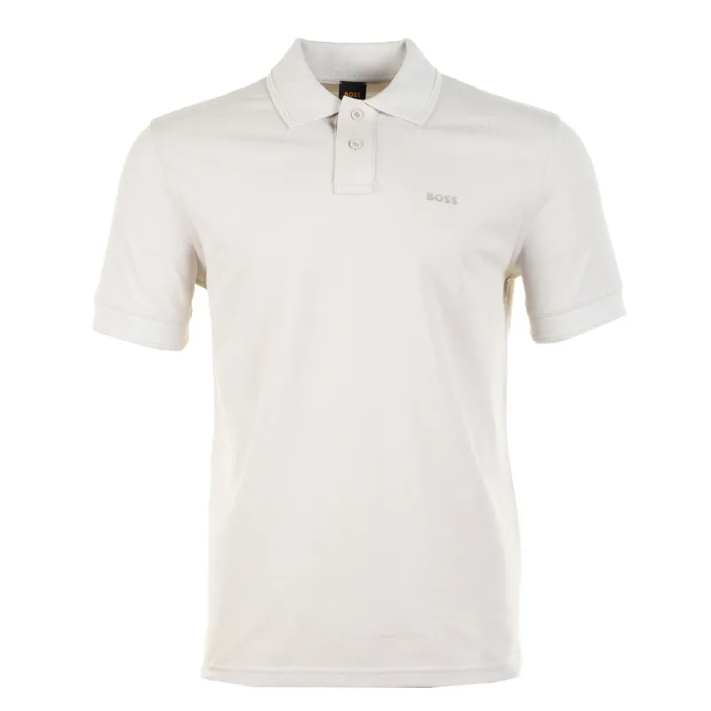 Prime Short Sleeve Polo Shirt 070 Open Grey made by BOSS ORANGE