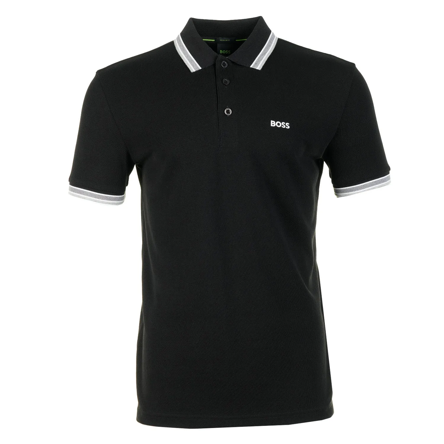 Paddy Short Sleeve Polo Shirt 001 Black sold by RAGAZZI