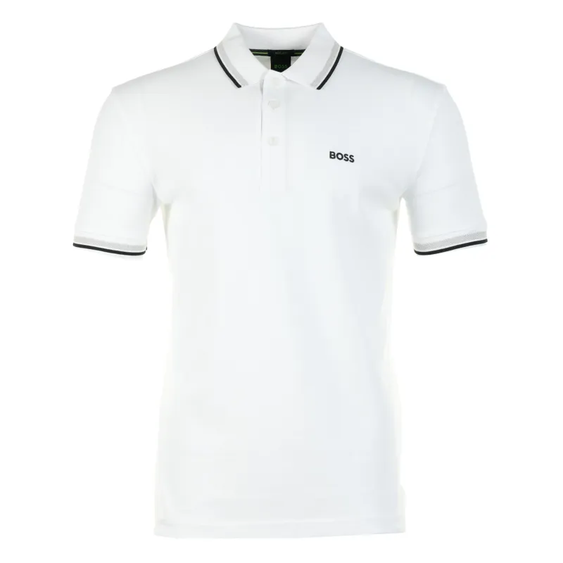 Paddy Short Sleeve Polo Shirt 100 White made by RAGAZZI