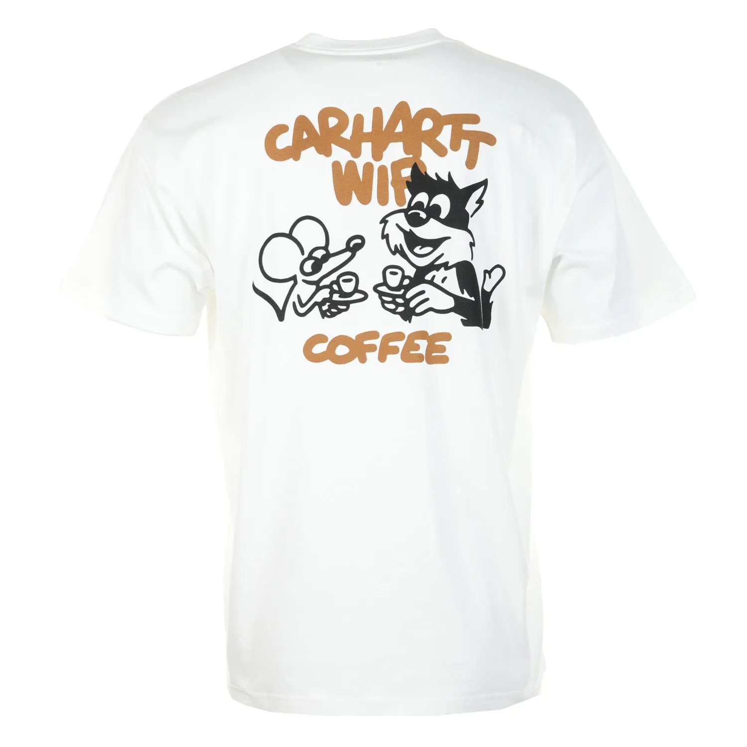 Short Sleeve Coffee Break T Shirt White sold by RAGAZZI product image thumbnail 2