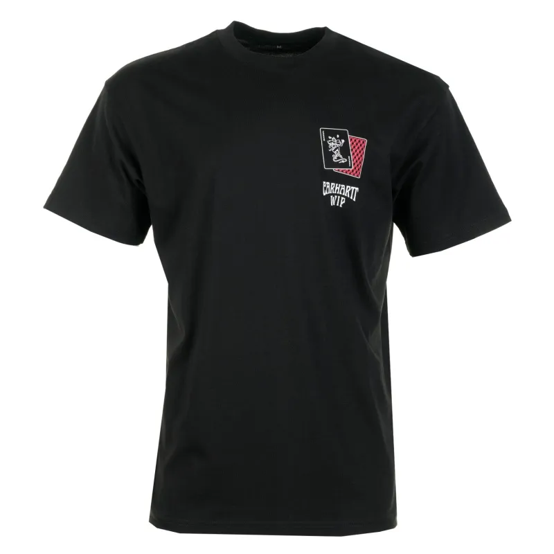 Short Sleeve Playing Cards T Shirt Black made by Carhartt WIP