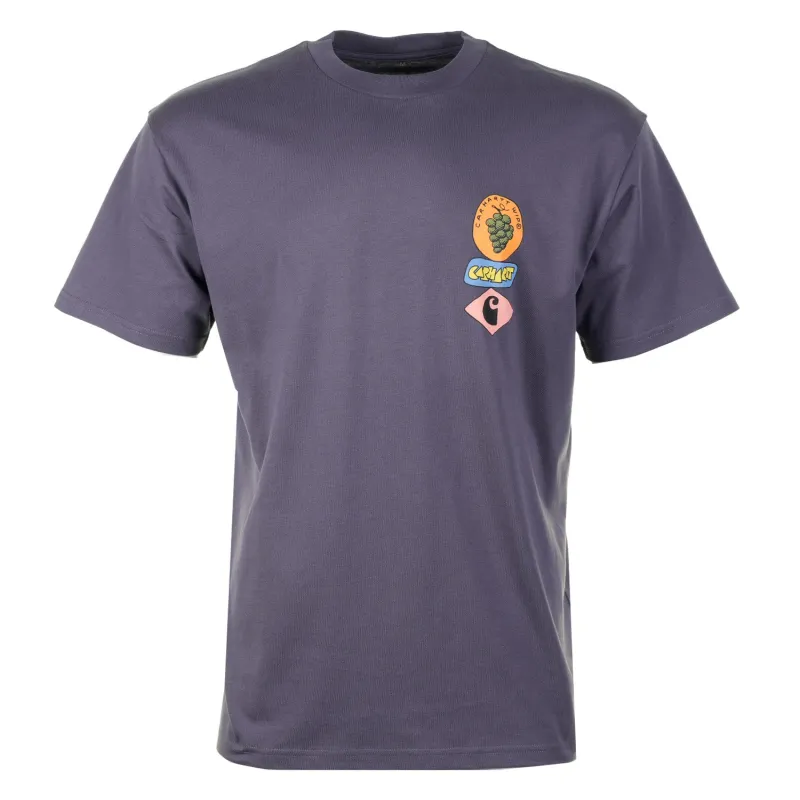 Short Sleeve Stacked Grapes T Shirt Shady Purple made by Carhartt WIP