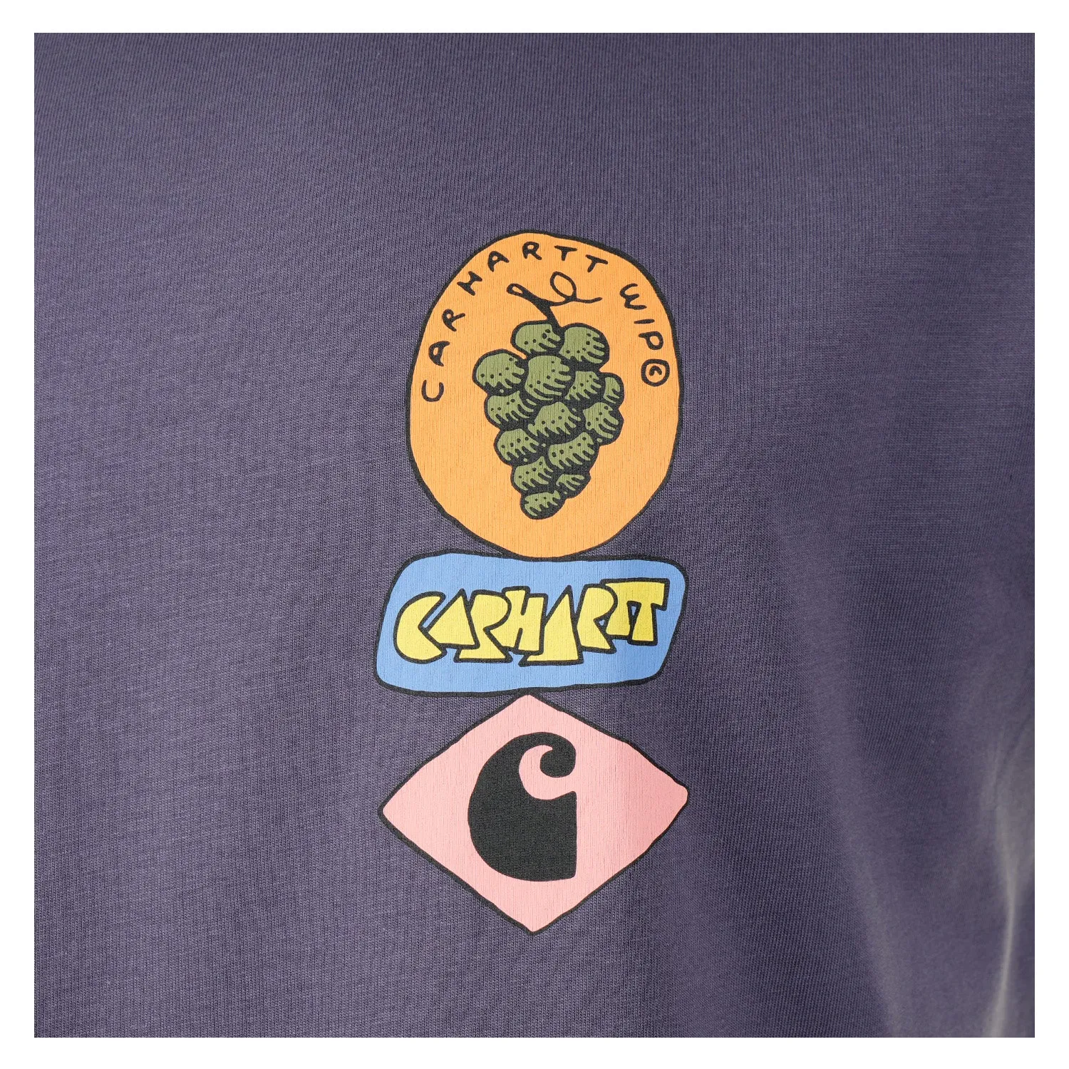 Short Sleeve Stacked Grapes T Shirt Shady Purple sold by RAGAZZI product image thumbnail 3