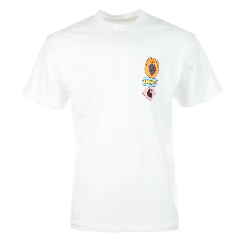 Short Sleeve Stacked Grapes T Shirt White made by Carhartt WIP