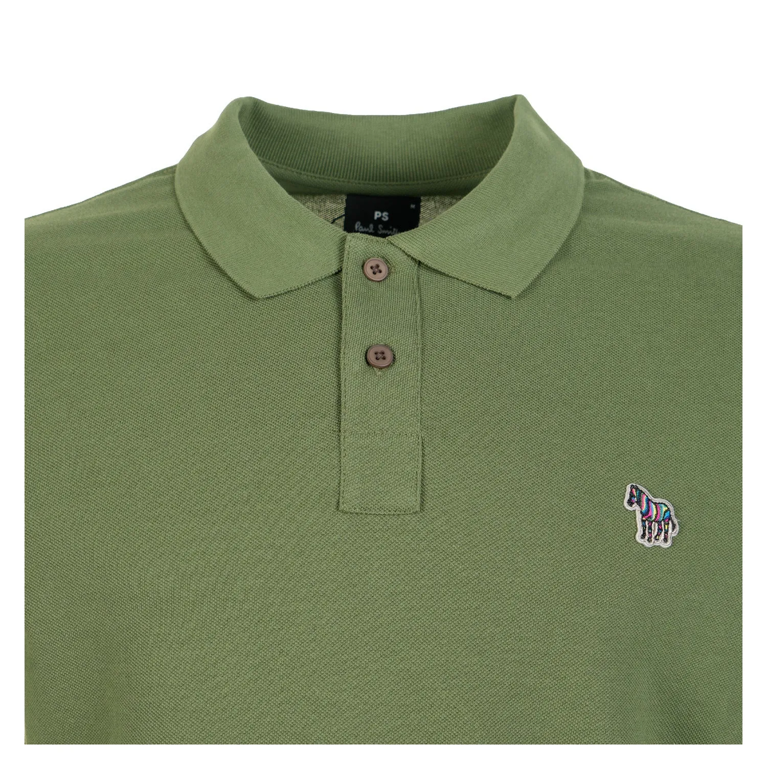 Regular Fit Short Sleeve Zebra Polo Shirt 35E Green sold by RAGAZZI product image thumbnail 3