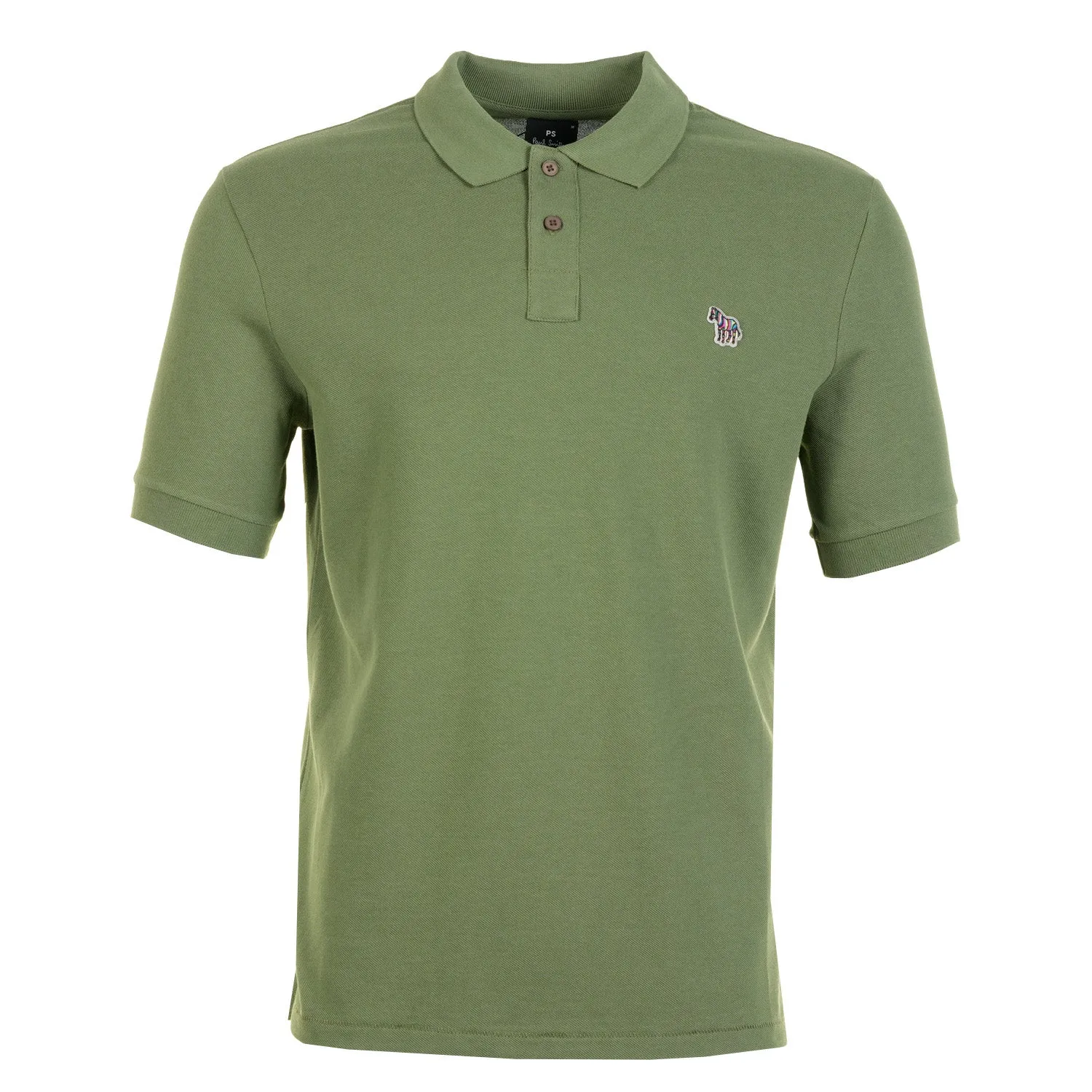 Regular Fit Short Sleeve Zebra Polo Shirt 35E Green sold by RAGAZZI