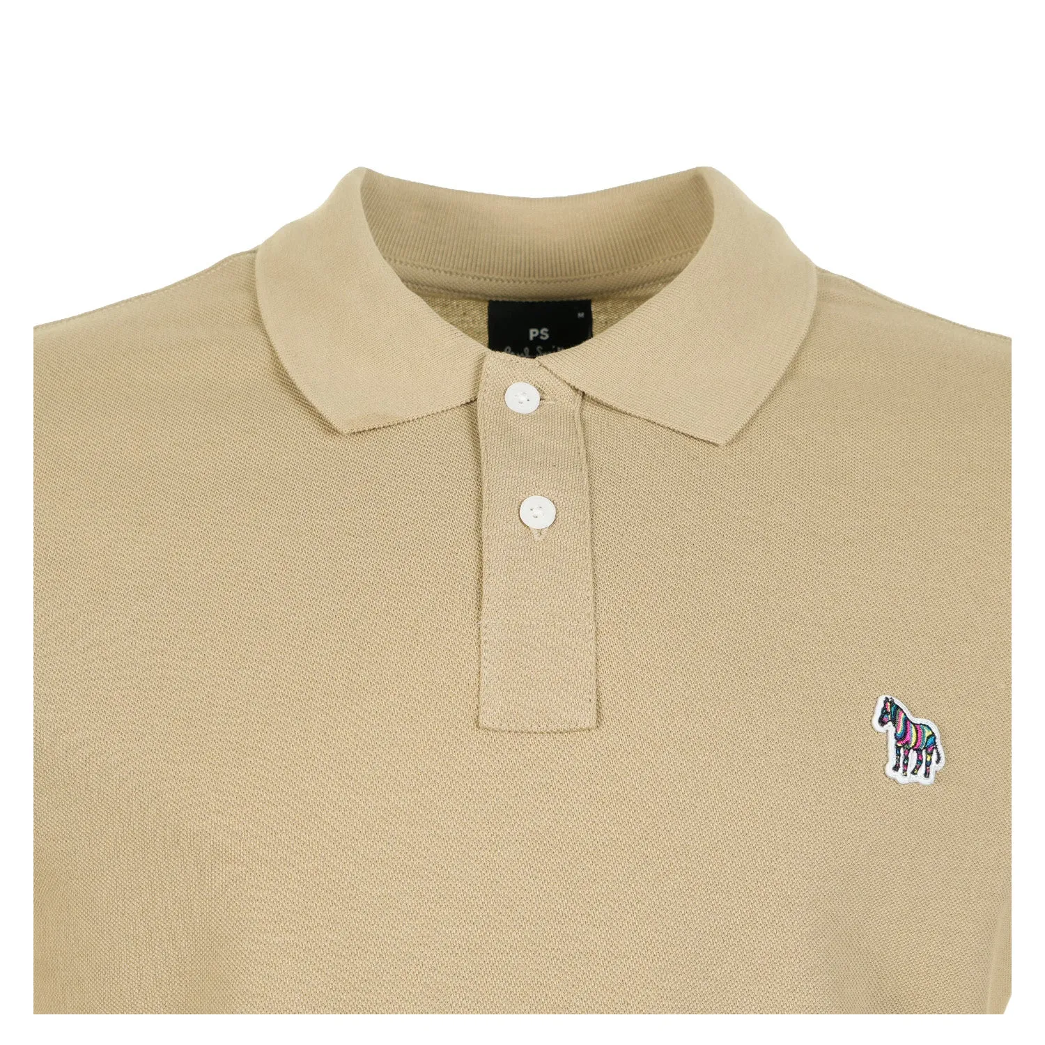 Regular Fit Short Sleeve Zebra Polo Shirt 61A Beige sold by RAGAZZI product image thumbnail 3