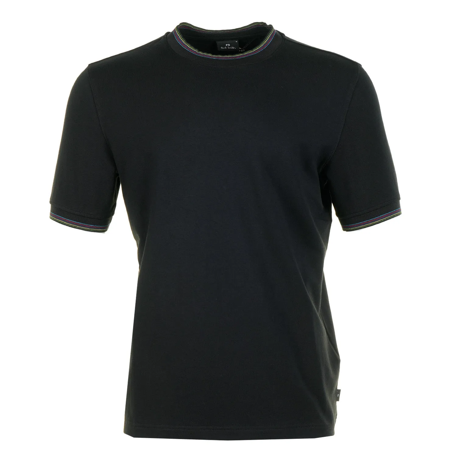 Regular Fit Sport Stripe Short Sleeve T Shirt Black sold by RAGAZZI