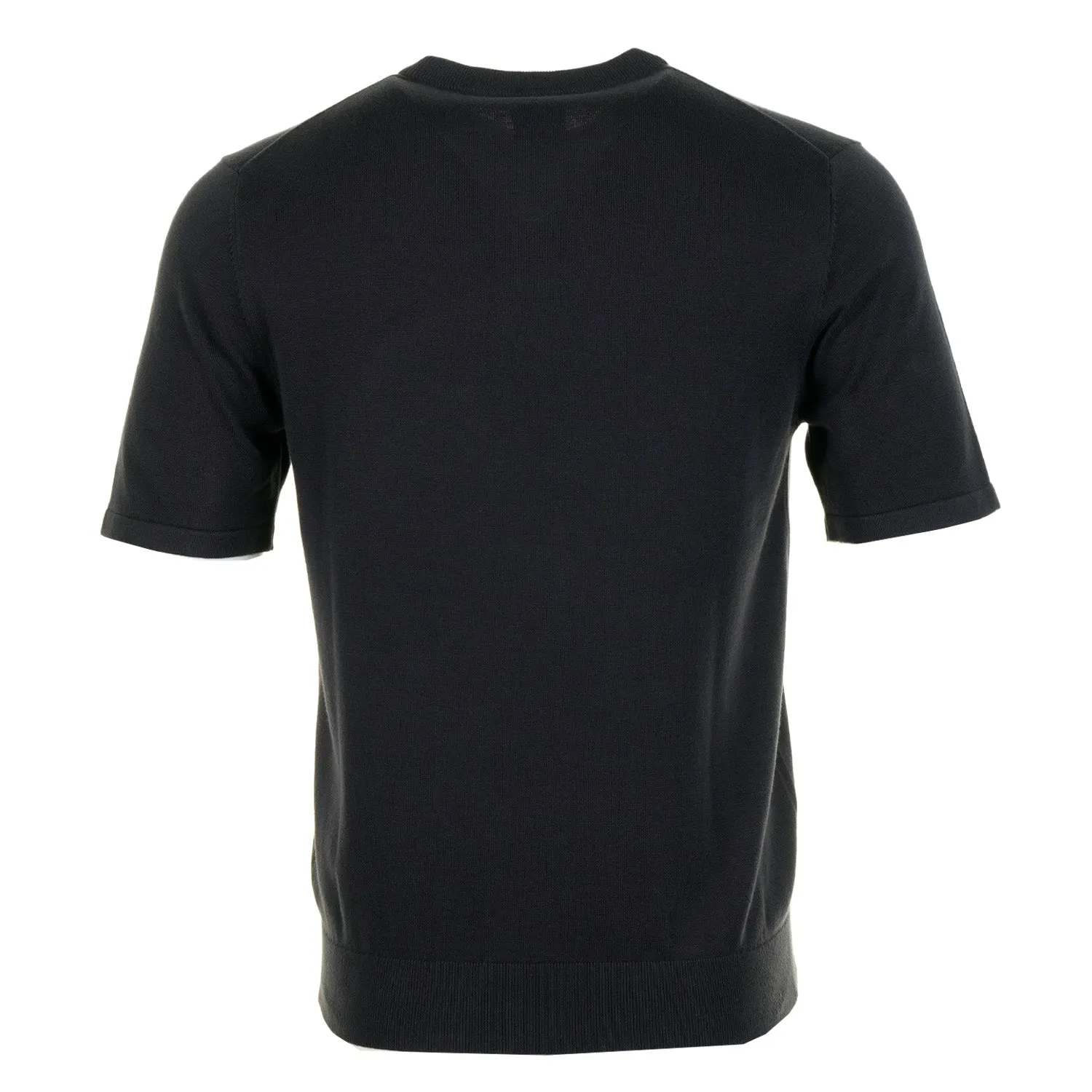 Regular Fit Knitted Short Sleeve T Shirt Very Dark Navy sold by RAGAZZI product image thumbnail 2