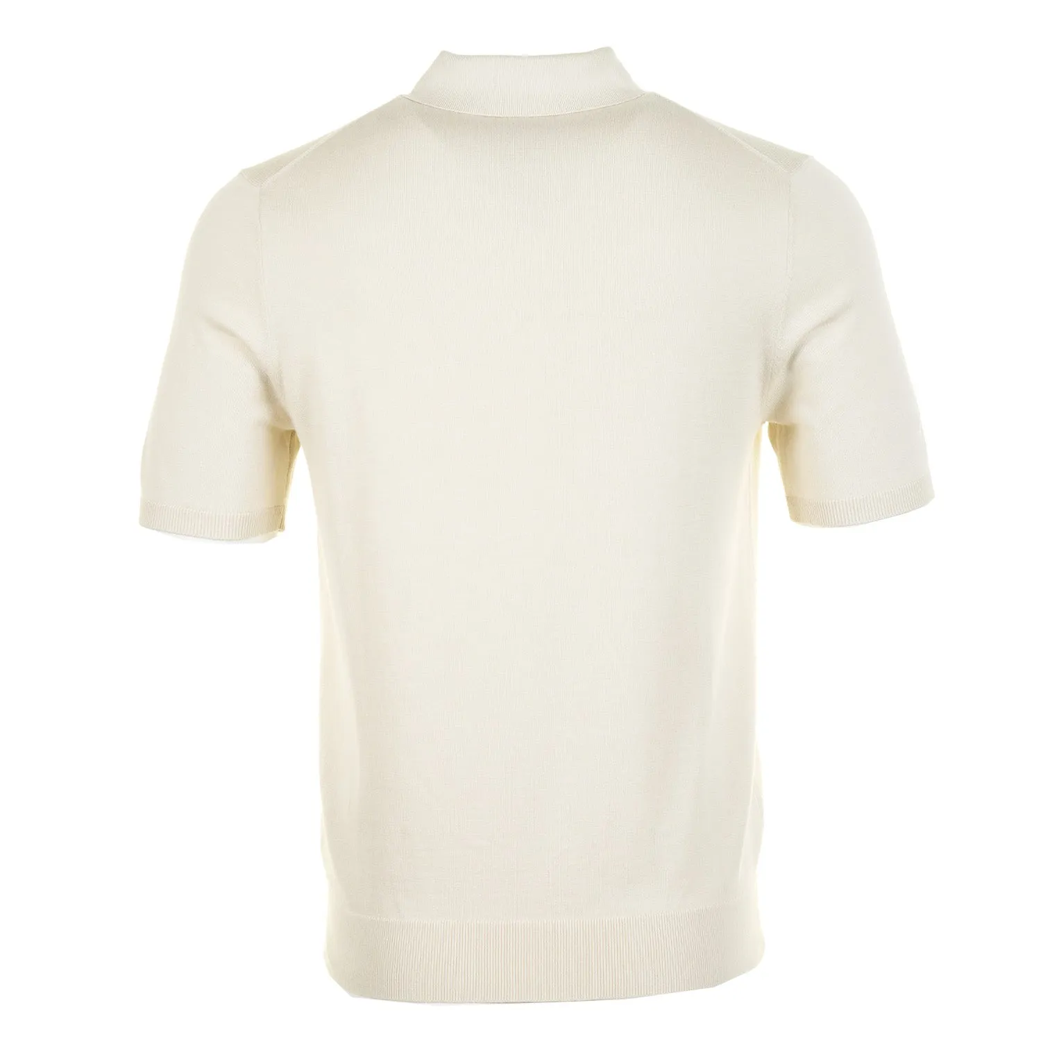 Regular Fit Knitted Short Sleeve Polo Shirt Parchment sold by RAGAZZI product image thumbnail 2