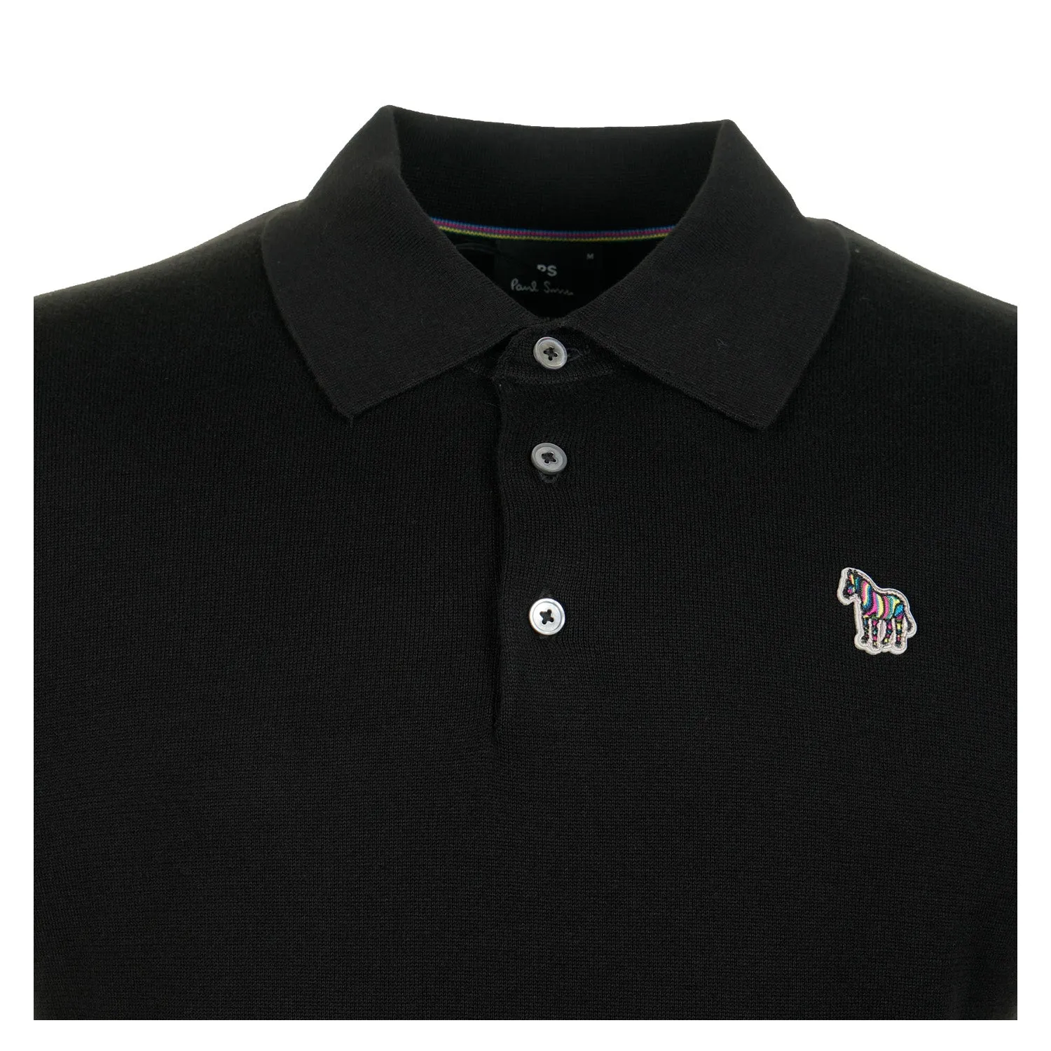 Regular Fit Knitted Short Sleeve Polo Shirt Black sold by RAGAZZI product image thumbnail 3