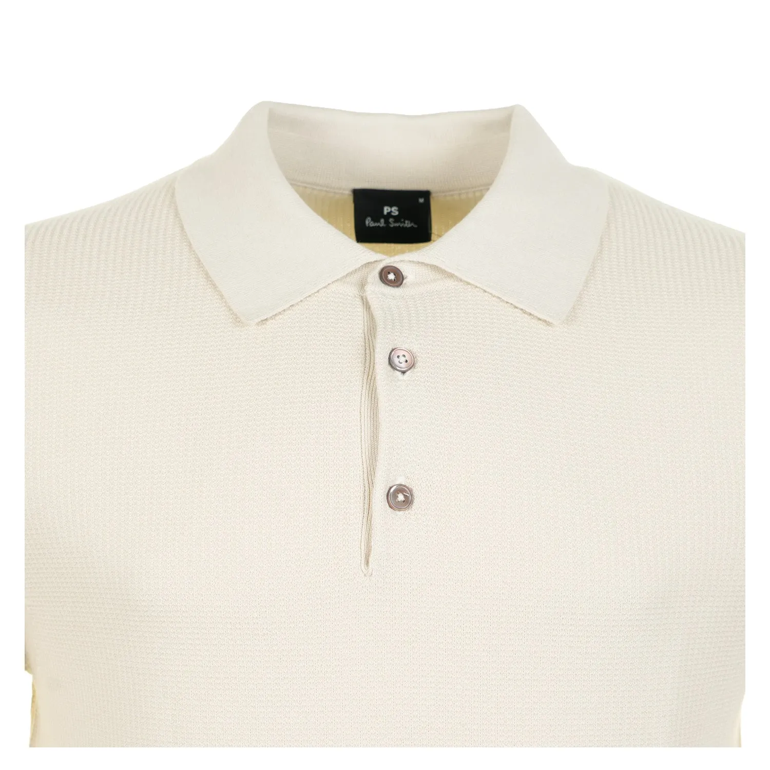Short Sleeve Waffle Polo Shirt Beige sold by RAGAZZI product image thumbnail 3