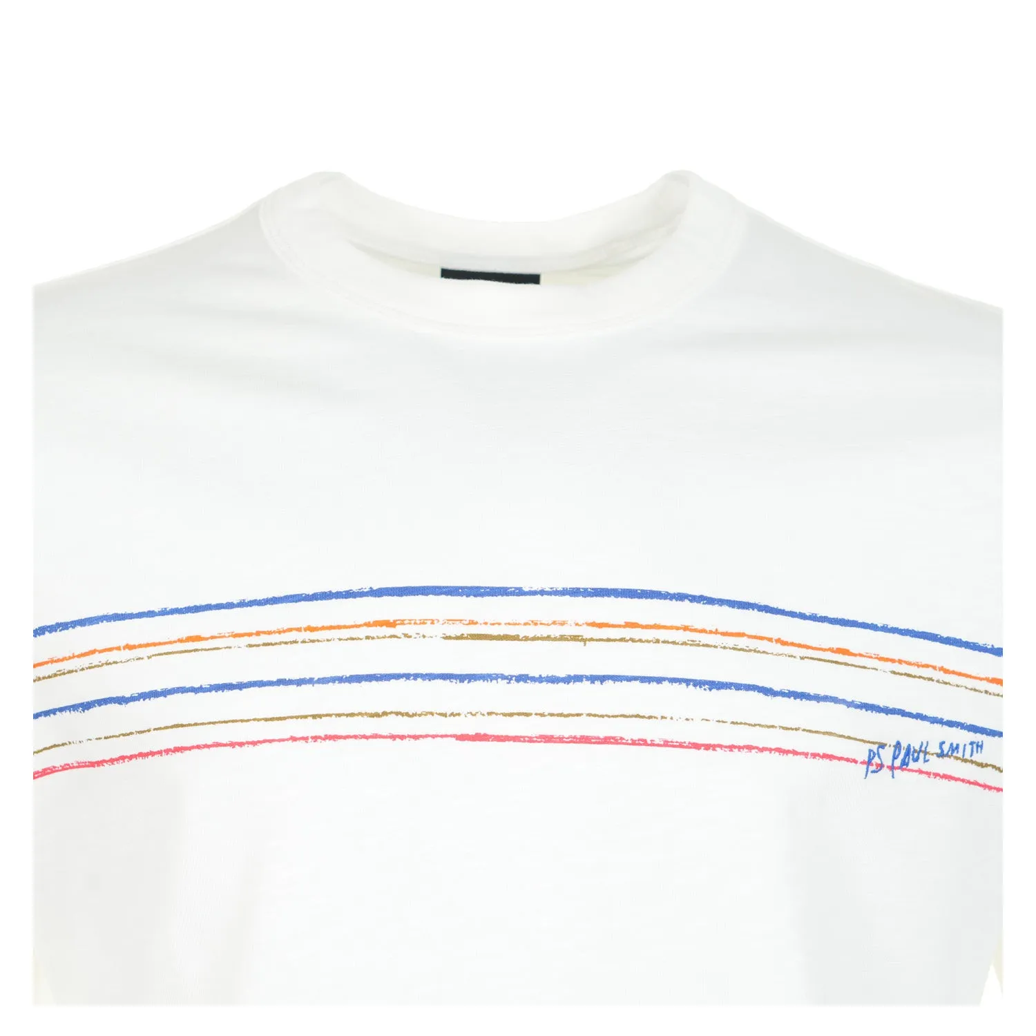 Regular Fit Short Sleeve T Shirt Sport Stripe White sold by RAGAZZI product image thumbnail 3