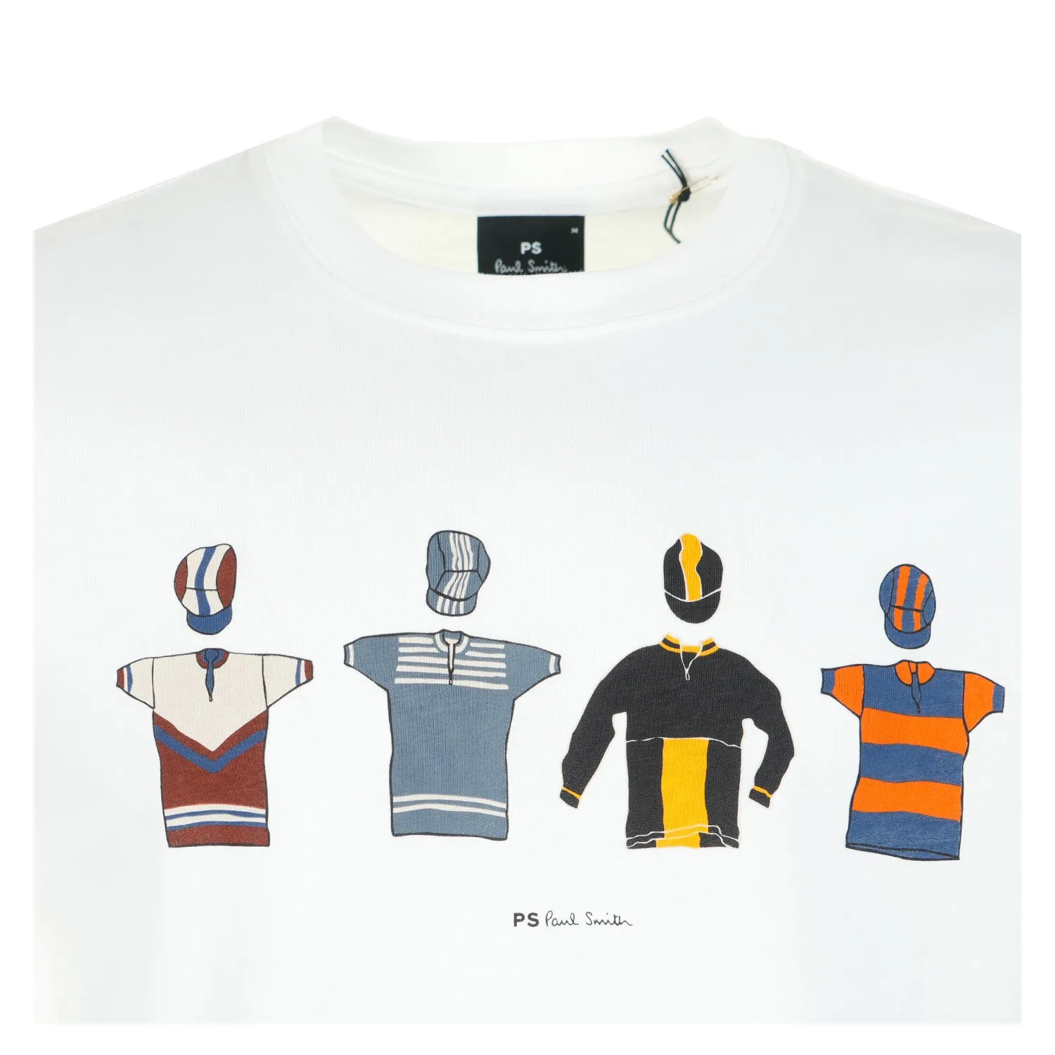 Regular Fit Cycle Jersey T Shirt White sold by RAGAZZI product image thumbnail 3
