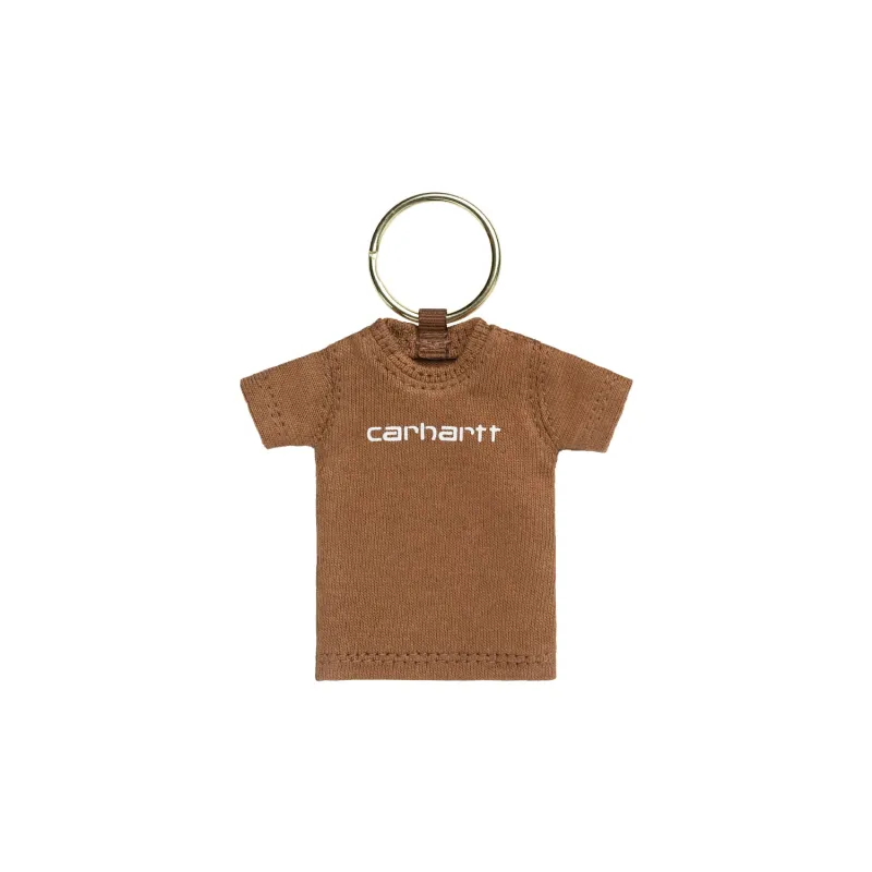 Mini Script T Shirt Keychain Hamilton Brown made by Carhartt WIP