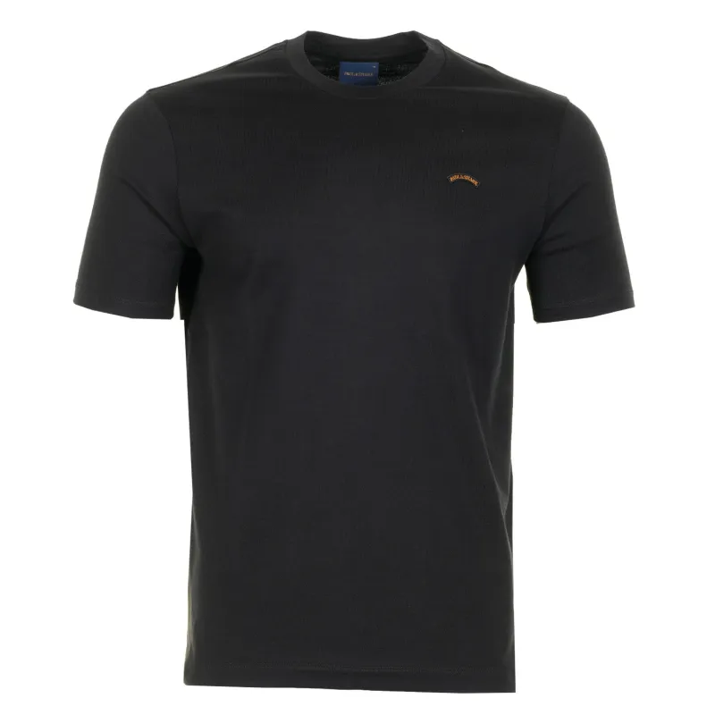 Short Sleeve Moon Logo T Shirt Black made by Paul & Shark